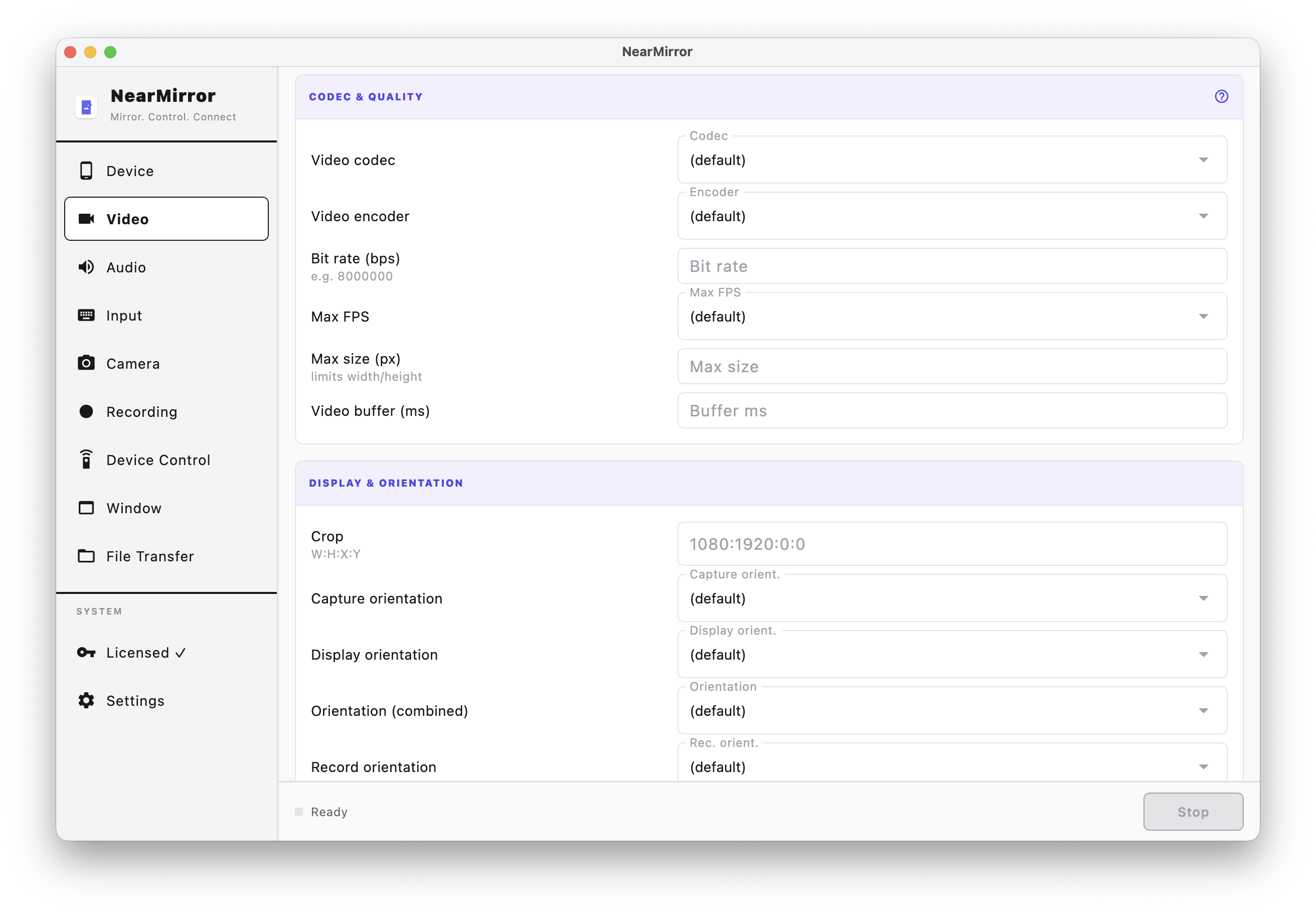 Realtime Mirroring screen